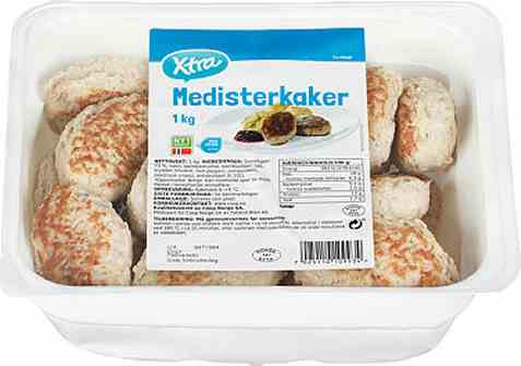Bilde av Coop Xtra medisterkaker. Bilde av Coop Xtra medisterkaker.