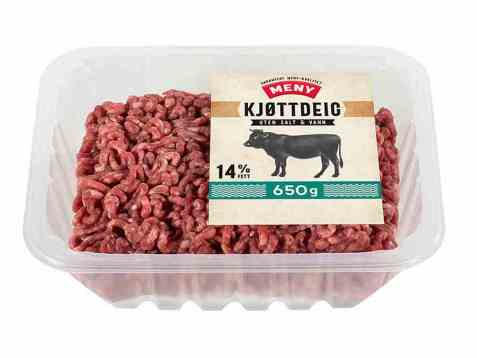 Bilde av Meny kjøttdeig storfe uten salt og vann. Bilde av Meny kjøttdeig storfe uten salt og vann.
