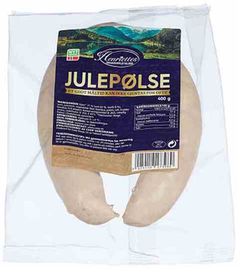 Bilde av Henriettes julepølse 400gr. Bilde av Henriettes julepølse 400gr.