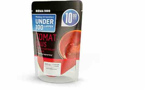 Bilde av Rema 1000 tomatsaus. Bilde av Rema 1000 tomatsaus.