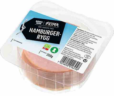 Bilde av Rema 1000 Prima Hamburgerrygg 250g.