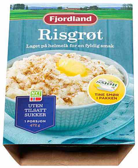 Bilde av Fjordland Risgrøt med tinesmør.
