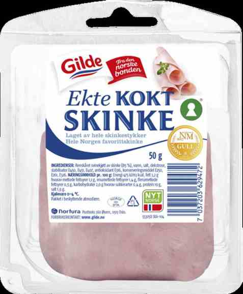 Bilde av Gilde ekte kokt skinke 50 gr. Bilde av Gilde ekte kokt skinke 50 gr.