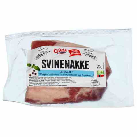 Bilde av Gilde Lettsaltet Svinenakke i Bit. Bilde av Gilde Lettsaltet Svinenakke i Bit.