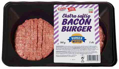 Bilde av Gilde baconburger 2x130gr. Bilde av Gilde baconburger 2x130gr.