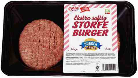 Bilde av Gilde storfe burger 2x130gr. Bilde av Gilde storfe burger 2x130gr.