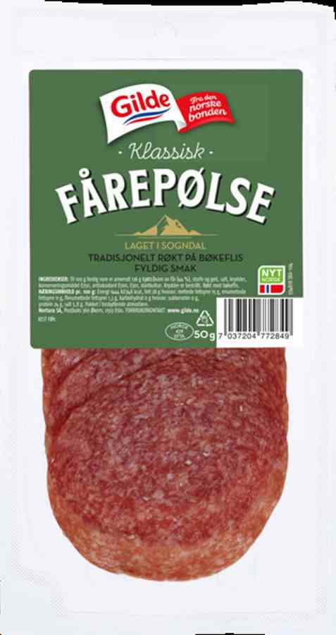 Bilde av Gilde Fårepølse skivet 50gr. Bilde av Gilde Fårepølse skivet 50gr.