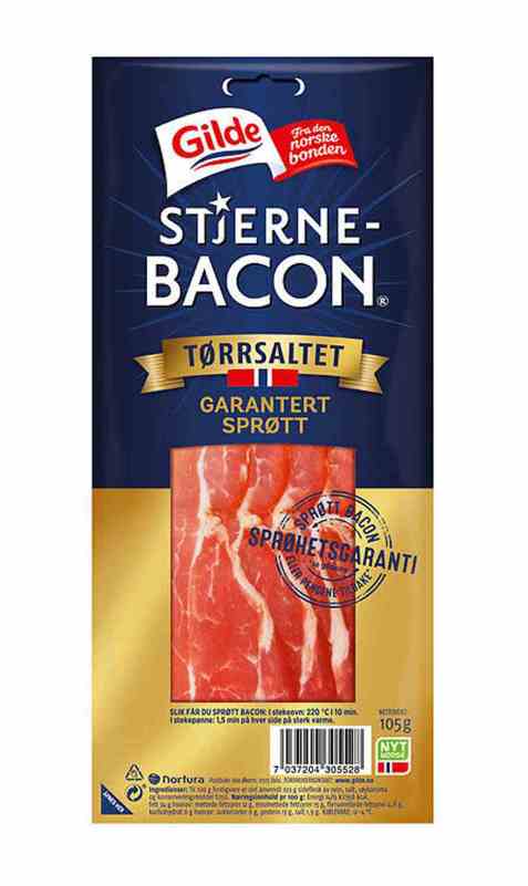 Bilde av Gilde Stjernebacon tørrsaltet 105gr. Bilde av Gilde Stjernebacon tørrsaltet 105gr.
