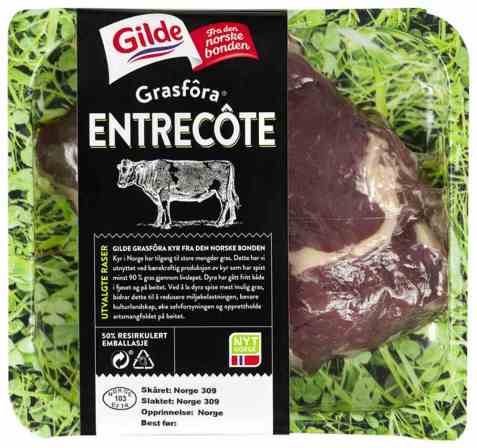 Bilde av Gilde grasfora storfe entrecote. Bilde av Gilde grasfora storfe entrecote.