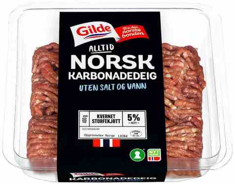 Bilde av Gilde Karbonadedeig av storfe uten salt og vann.