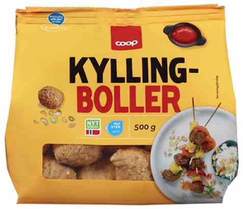 Bilde av Coop Kyllingboller 500gr.