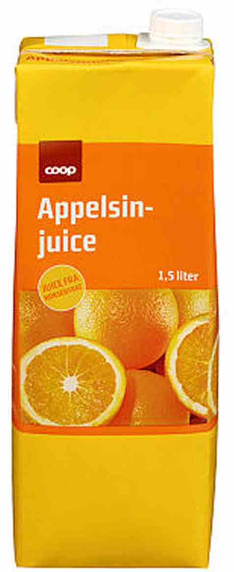 Bilde av Coop appelsinjuice 1,5l. Bilde av Coop appelsinjuice 1,5l.