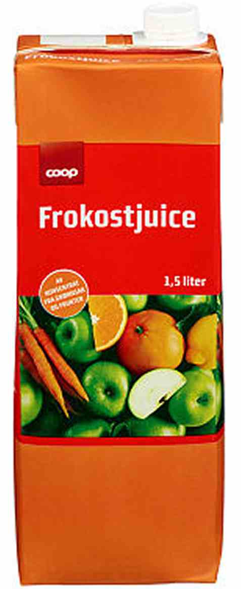 Bilde av Coop frokostjuice. Bilde av Coop frokostjuice.