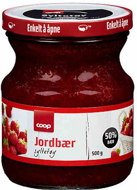 Bilde av Coop jordbærsyltetøy 500gr. Bilde av Coop jordbærsyltetøy 500gr.