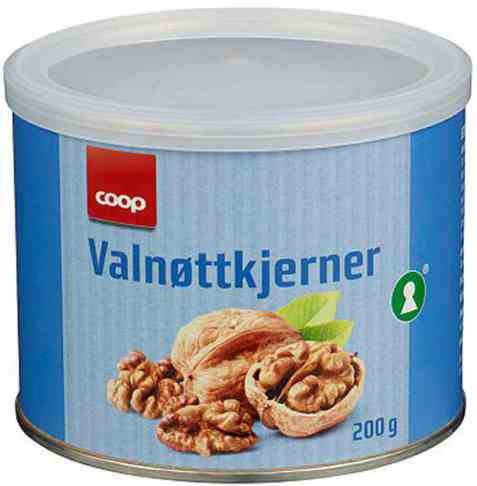 Bilde av Coop valnøttkjerner 200gr. Bilde av Coop valnøttkjerner 200gr.