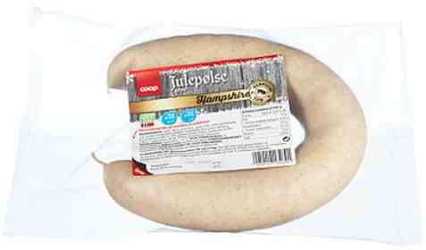 Bilde av Coop julepølse grov 400g hampshire.