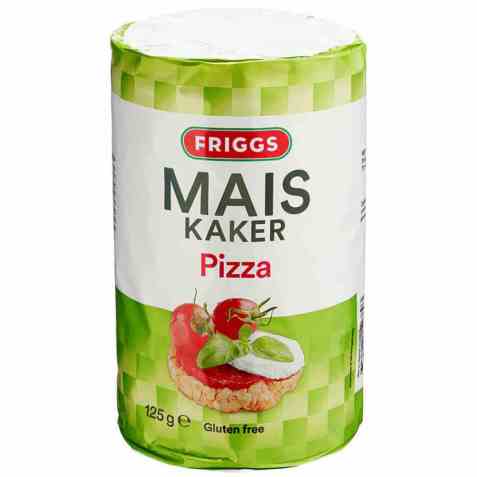 Bilde av Friggs maiskaker pizza. Bilde av Friggs maiskaker pizza.