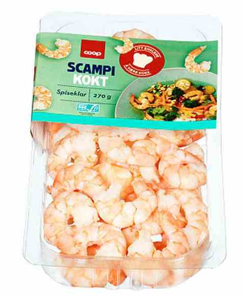 Bilde av Coop scampi naturell 270g. Bilde av Coop scampi naturell 270g.