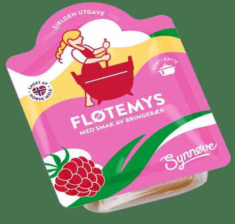 Bilde av Synnøve Fløtemys bringebær 150gr. Bilde av Synnøve Fløtemys bringebær 150gr.