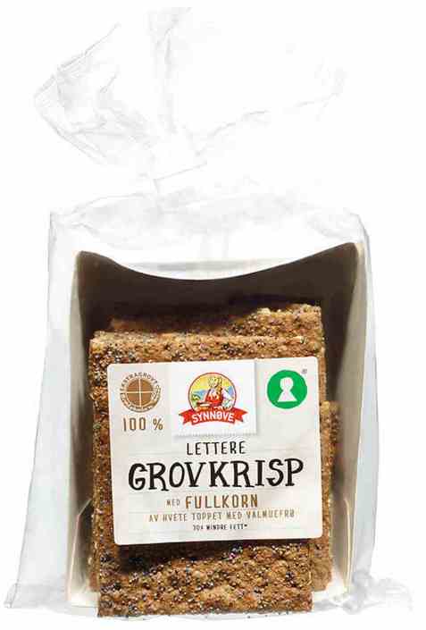 Bilde av Synnøve Grovkrisp lettere valmuefrø 170gr. Bilde av Synnøve Grovkrisp lettere valmuefrø 170gr.