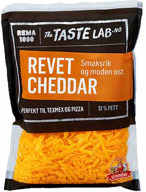 Bilde av Rema 1000 revet cheddar 200gr. Bilde av Rema 1000 revet cheddar 200gr.