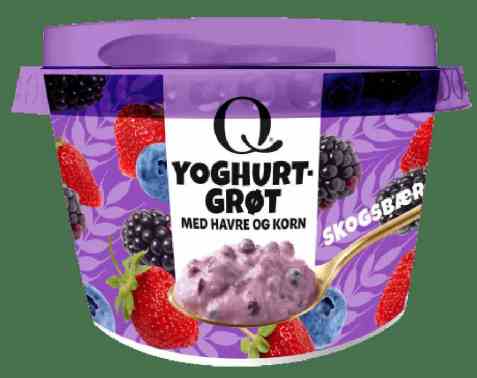 Bilde av Q Yoghurtgrøt Skogsbær. Bilde av Q Yoghurtgrøt Skogsbær.