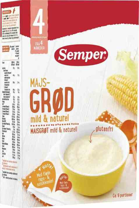 Bilde av Semper maisgrøt naturell 4mnd. Bilde av Semper maisgrøt naturell 4mnd.