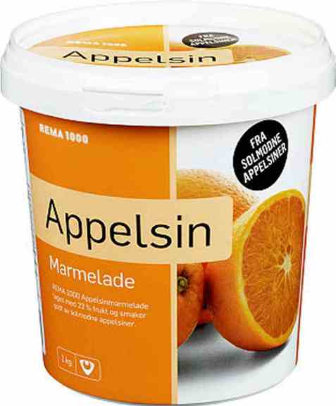 Bilde av Rema 1000 Appelsinmarmelade 1kg. Bilde av Rema 1000 Appelsinmarmelade 1kg.