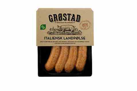Bilde av Grøstadgris italiensk landpølse 250gr. Bilde av Grøstadgris italiensk landpølse 250gr.