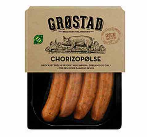 Bilde av Grøstadgris chorizopølse 250gr. Bilde av Grøstadgris chorizopølse 250gr.