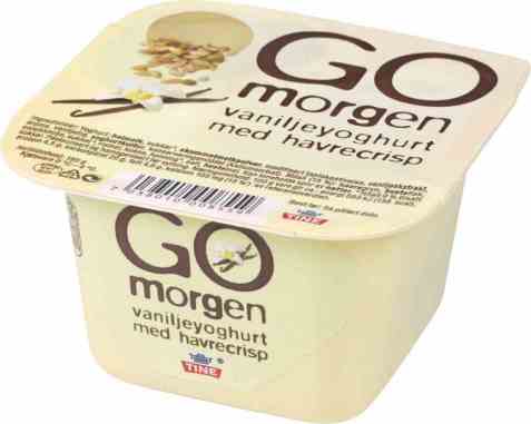 Bilde av Tine Go morgen Vaniljeyoghurt med havrecrisp. Bilde av Tine Go morgen Vaniljeyoghurt med havrecrisp.