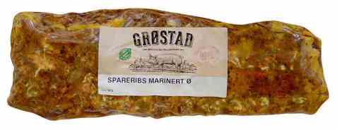 Bilde av Grøstadgris spareribs marinert. Bilde av Grøstadgris spareribs marinert.