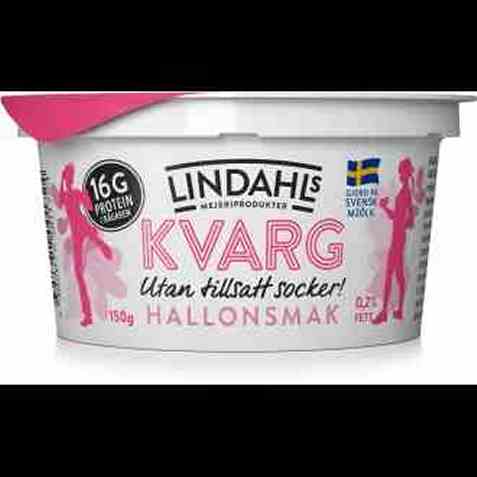 Bilde av Lindahls kvarg med bringebærsmak 150gr. Bilde av Lindahls kvarg med bringebærsmak 150gr.