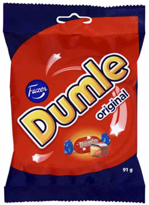 Bilde av Fazer Dumle Original 91gr pose. Bilde av Fazer Dumle Original 91gr pose.