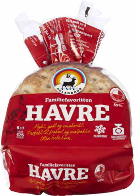 Bilde av Polarbrød Havre 275gr. Bilde av Polarbrød Havre 275gr.