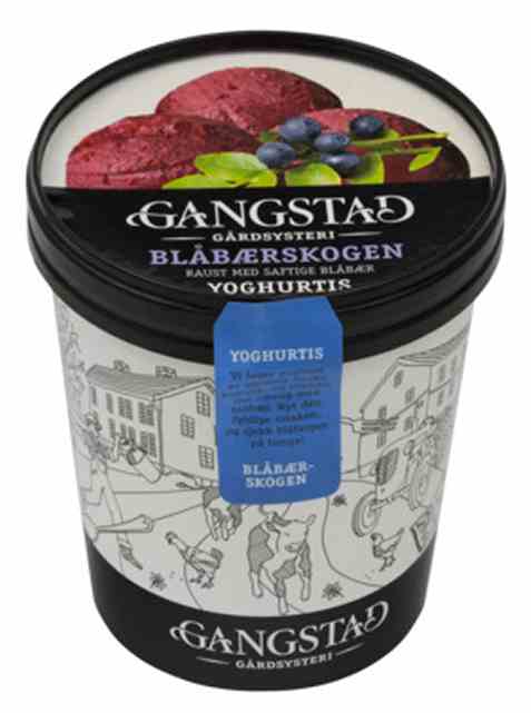 Bilde av Gangstad blåbærskogen yoghurtis 500ml.