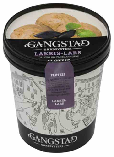 Bilde av Gangstad Lakris-lars Fløteis 500ml. Bilde av Gangstad Lakris-lars Fløteis 500ml.