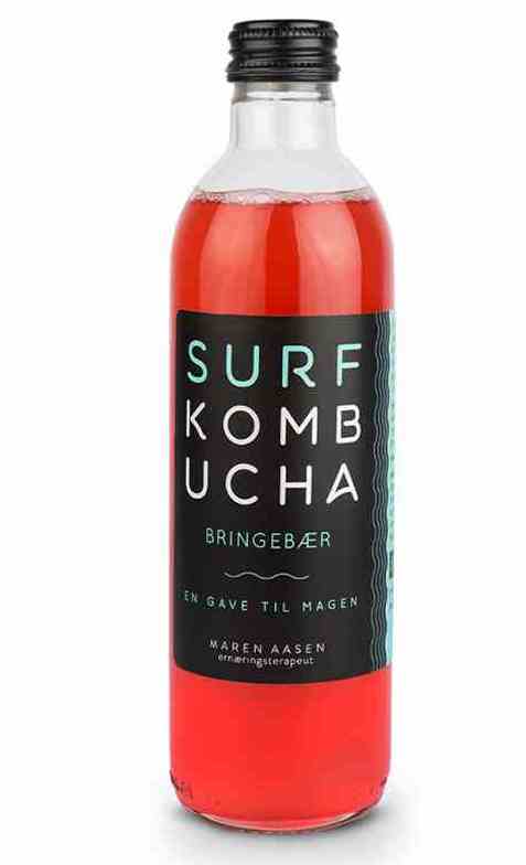 Bilde av Surf Kombucha Bringebær. Bilde av Surf Kombucha Bringebær.