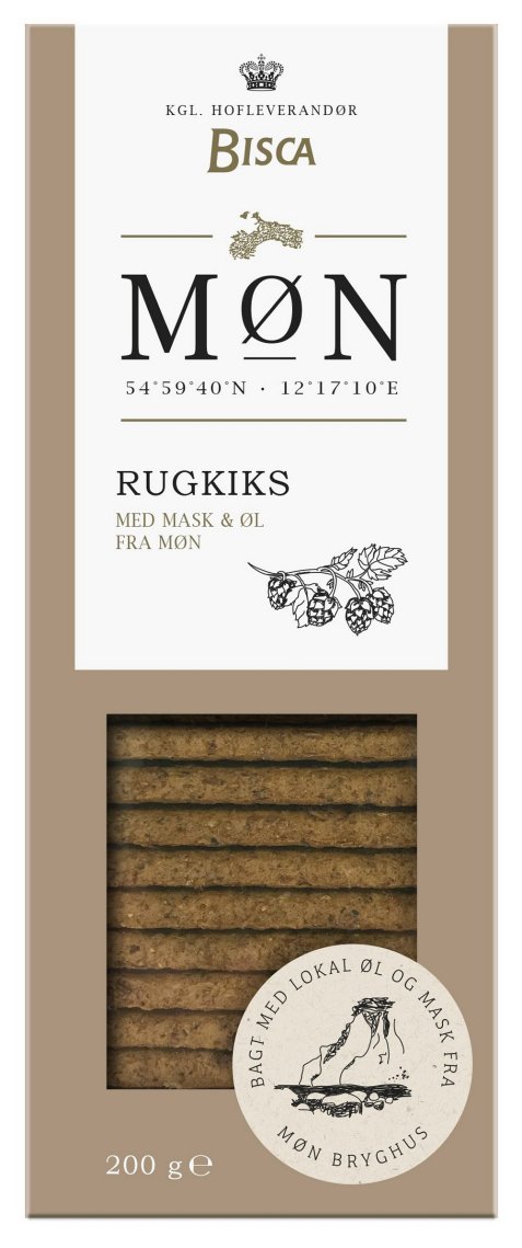 Bilde av Karen Volf Møn Rugkjeks med øl 200gr. Bilde av Karen Volf Møn Rugkjeks med øl 200gr.