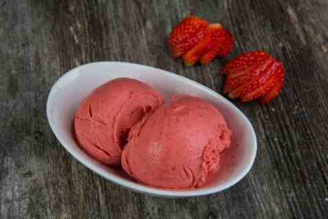 Bilde av Kulinaris Jordbærsorbet nr11.