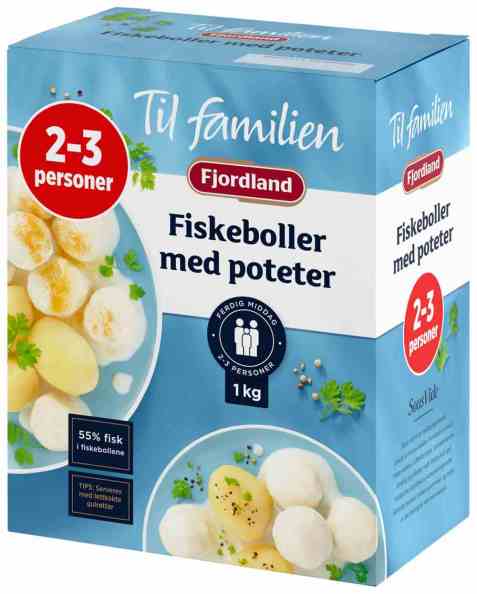 Bilde av Fjordland til familien Fiskeboller med Poteter.