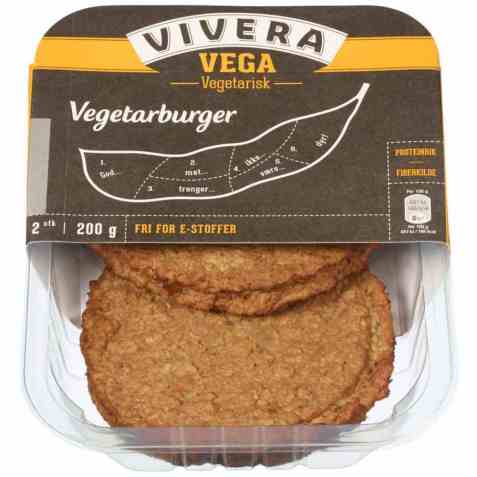 Bilde av Vivera Vegetarburger 200g. Bilde av Vivera Vegetarburger 200g.