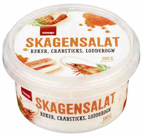 Bilde av Coop skagensalat 180gr.