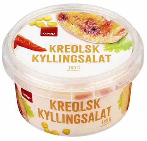 Bilde av Coop kreolsk kyllingsalat 180gr. Bilde av Coop kreolsk kyllingsalat 180gr.