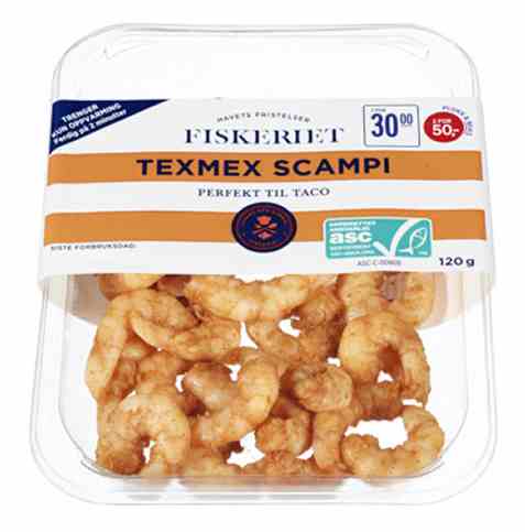 Bilde av Fiskeriet texmex scampi 120g. Bilde av Fiskeriet texmex scampi 120g.