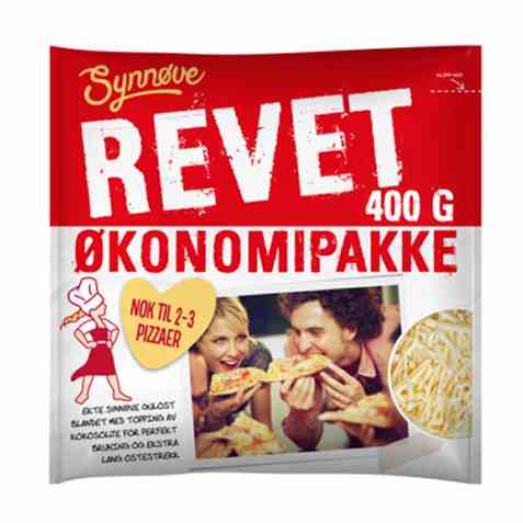 Bilde av Synnøve Revet Økonomipakke 400gr. Bilde av Synnøve Revet Økonomipakke 400gr.