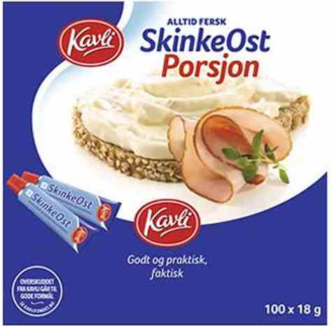Bilde av Kavli skinkeost porsjon 18g. Bilde av Kavli skinkeost porsjon 18g.