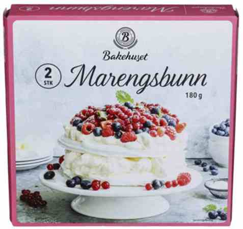 Bilde av Bakehuset marengsbunn 2pk 180g. Bilde av Bakehuset marengsbunn 2pk 180g.