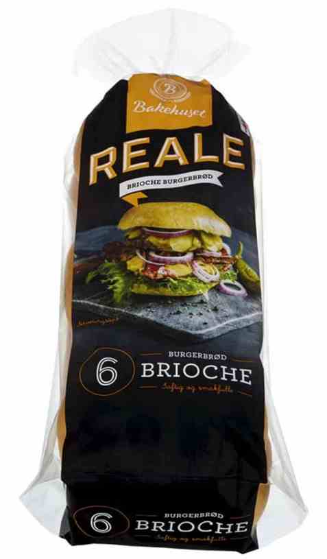 Bilde av Bakehuset reale brioche hamburgerbrød 6pk. Bilde av Bakehuset reale brioche hamburgerbrød 6pk.