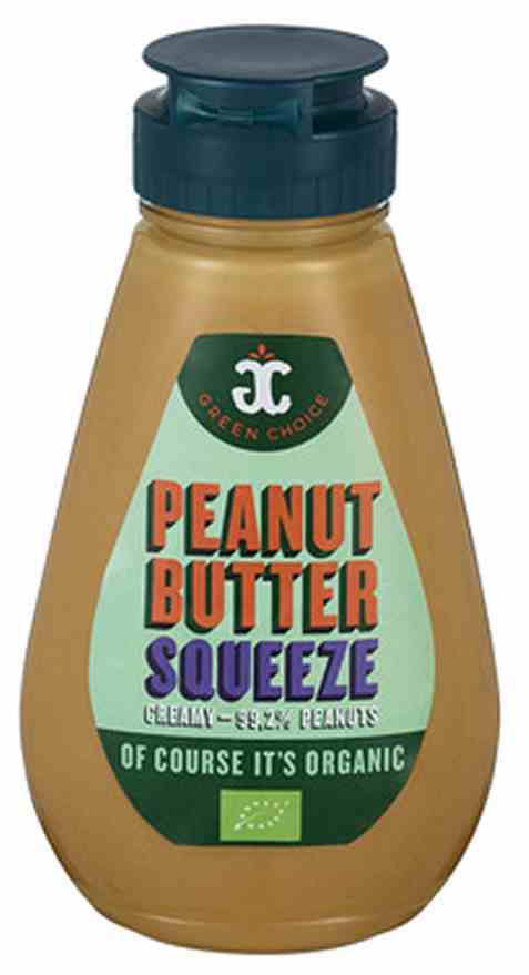 Bilde av Green Choice Økologisk Peanøttsmør squeeze. Bilde av Green Choice Økologisk Peanøttsmør squeeze.
